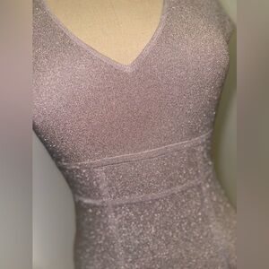 NWT - BCBGMaxAzria bandage dress in Rose Mist metalic - Size M